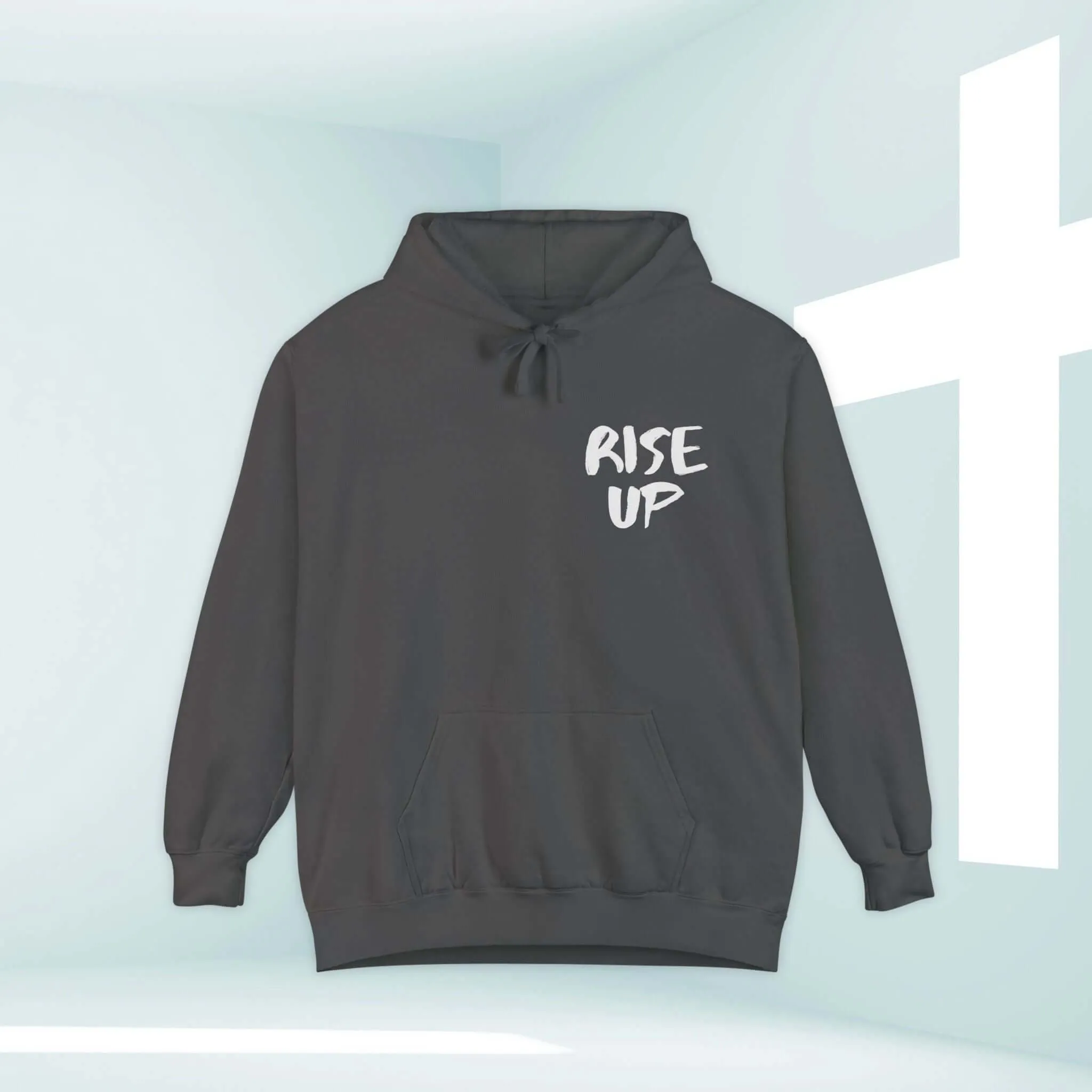 Rise Up Bible Verse Hooded Sweatshirt, Christian Hoodie Church Clothing